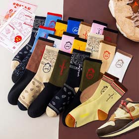Travis socks 3PCS (2 random colors or note colors）-2378  